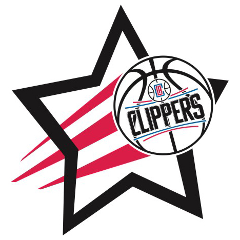 Los Angeles Clippers Basketball Goal Star logo iron on paper